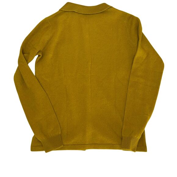 Mustard Yellow Women's Crew Neck Sweater - Picture 4 of 11